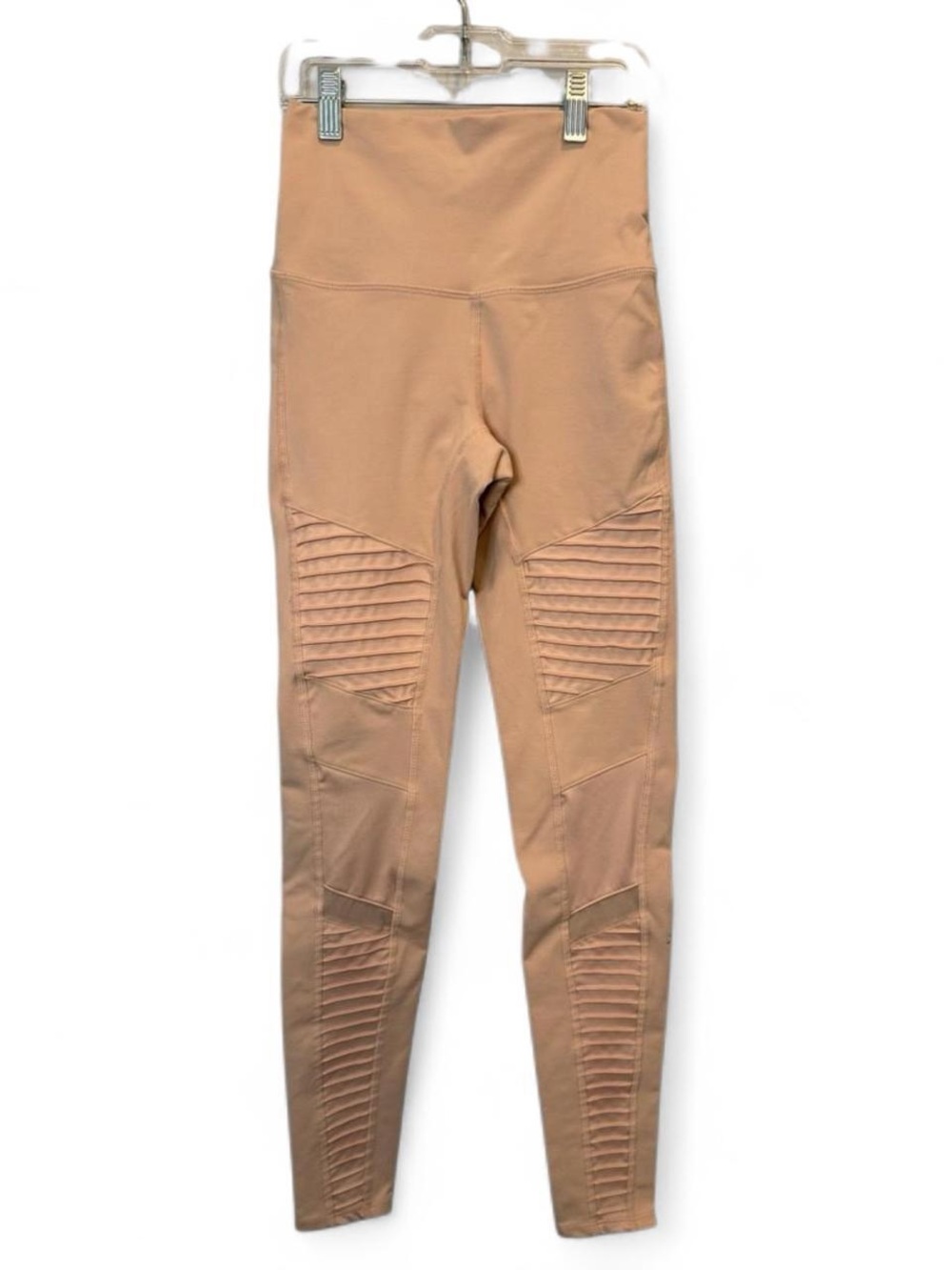 ALO Yoga High Waist Moto Legging in Nectar Size XS Peach Nude Activewear